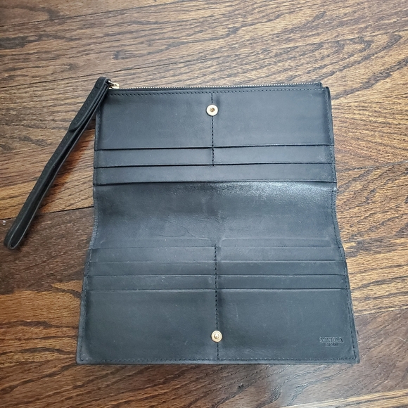 SHINOLA Detroit Black Clutch Wristlet Wallet - Picture 6 of 10